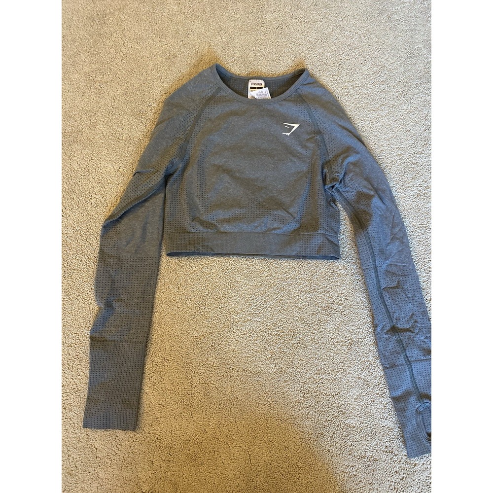 Gymshark Women's Vital Seamless 2.0 Long Sleeve Crop Top Size M